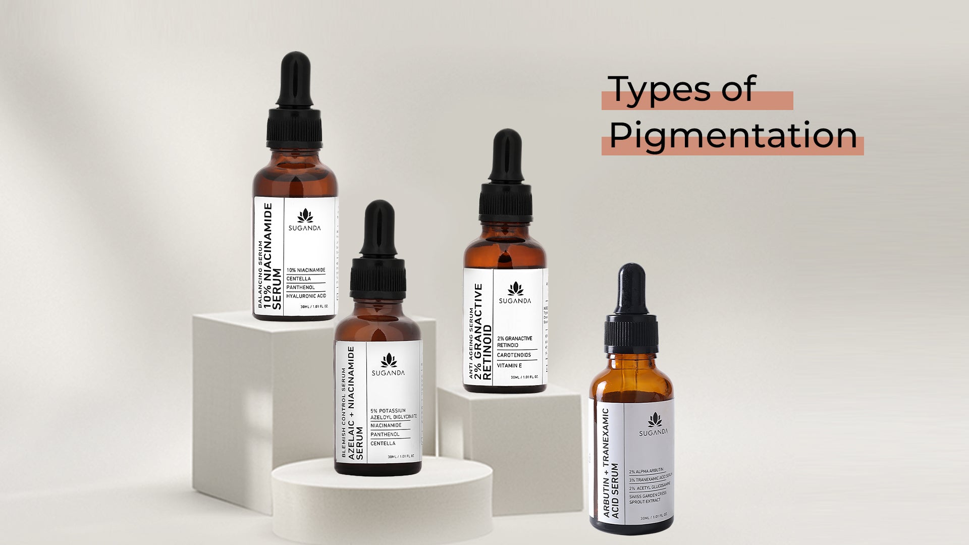 Types of dark pigmentation skin