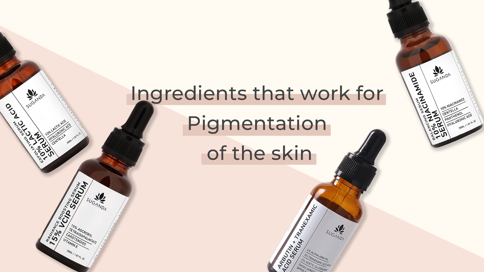 Ingredients that work for Pigmentation of the skin