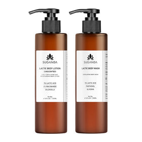 Lactic Body Lotion + Wash Combo