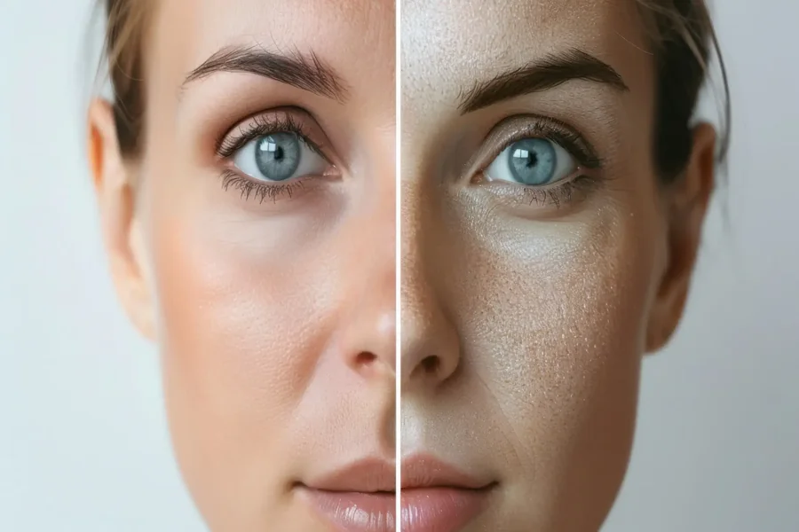hydrated skin